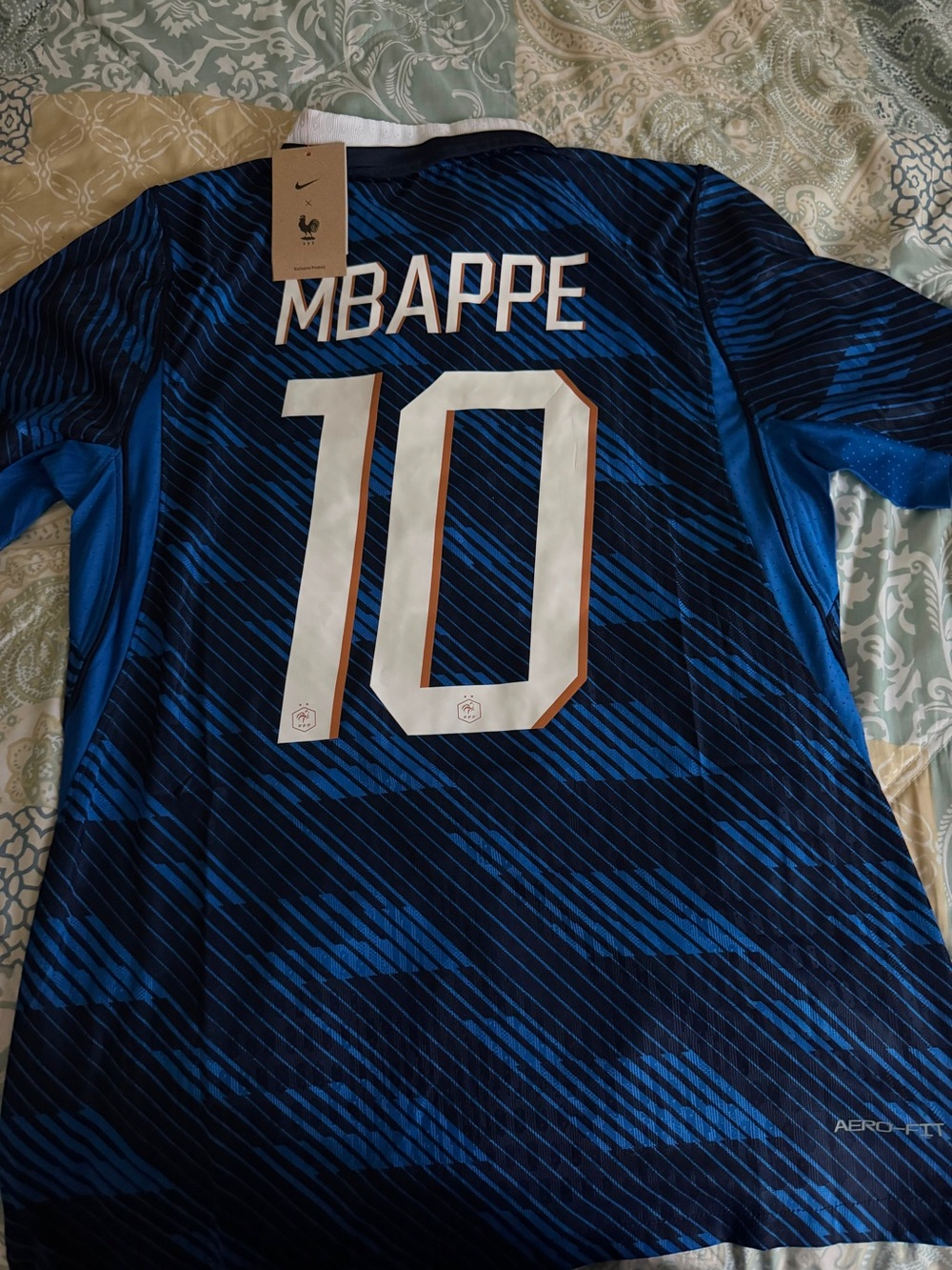 France Mbappé #10 Blue Soccer Jersey